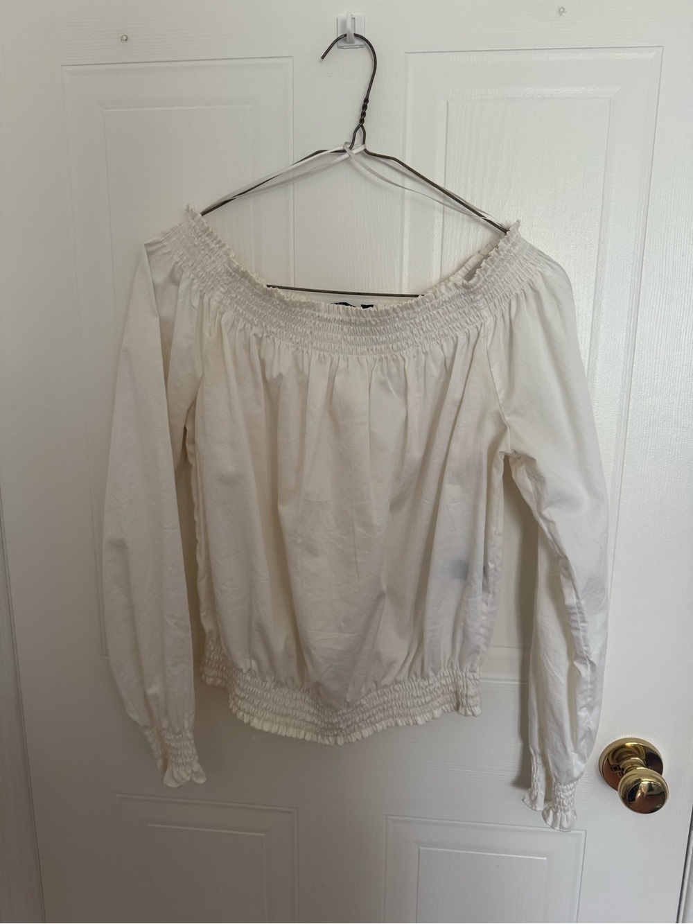 Off-the-Shoulder 100% cotton White Ruffled Crop Top